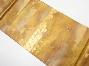 引箔　枯山水模様織り出し　袋帯